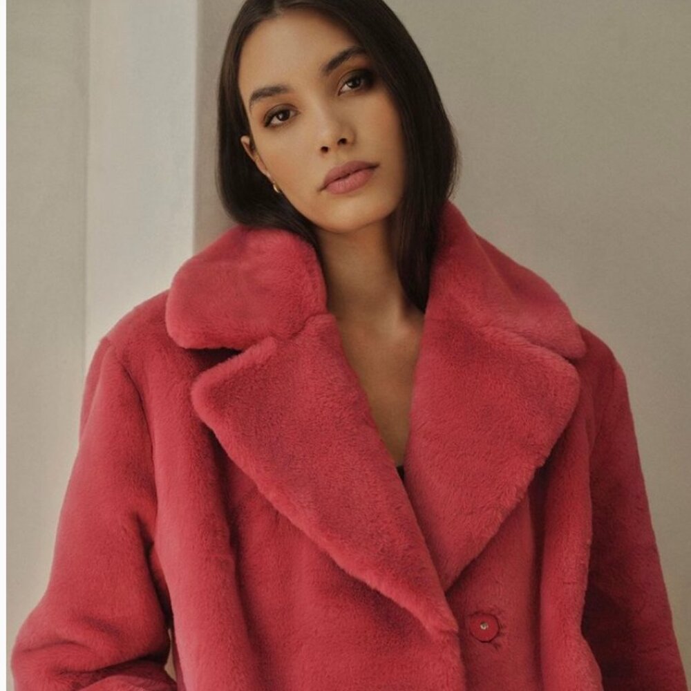 Velvet by Graham & Spencer Raquel Fur Jacket, NWT